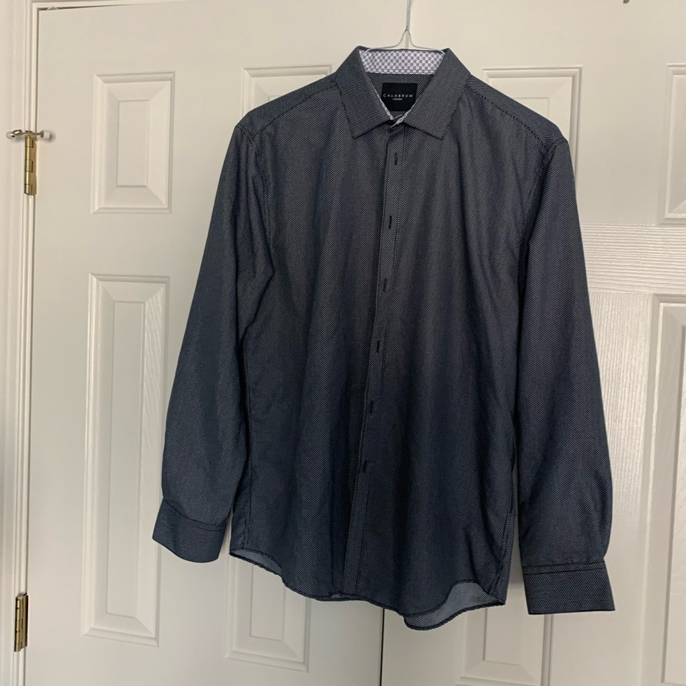 Calabrum Black Button Up 16-16 1/2